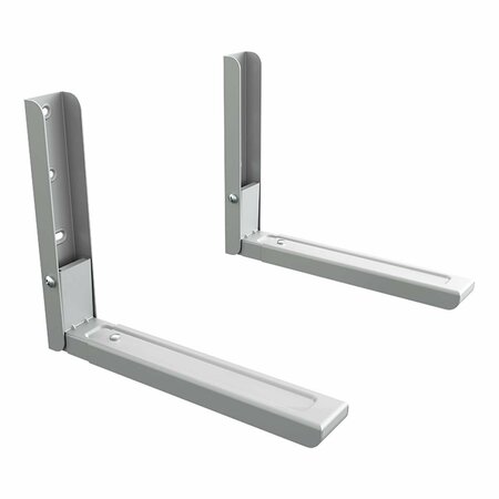 COMPLEMENTOS Universal Microwave Wall Bracket - Silver Effect CO2770707